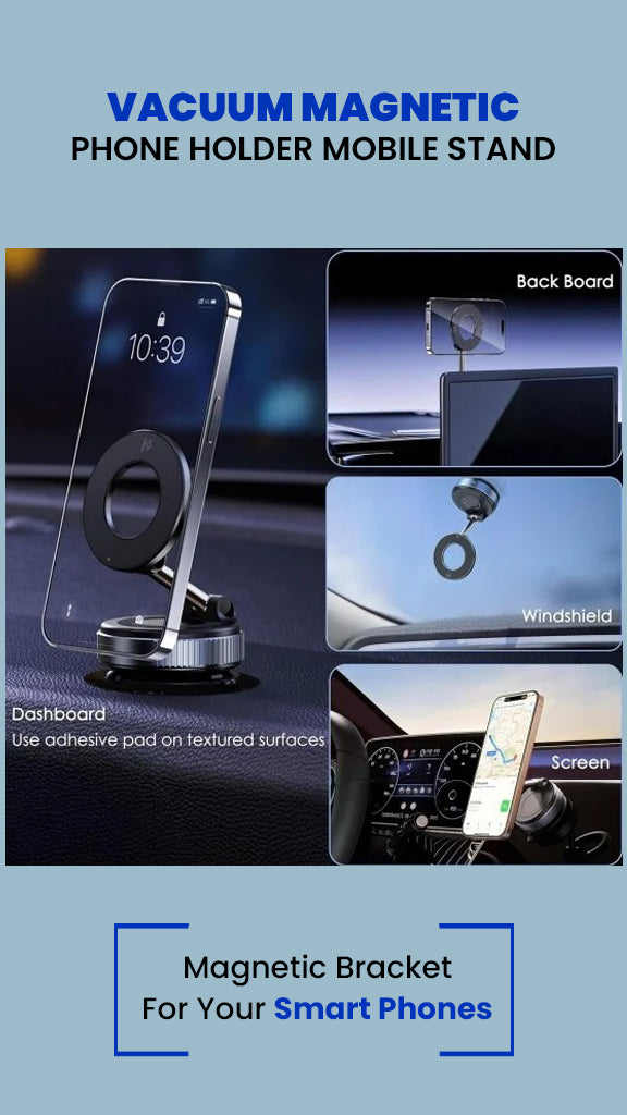 Vacuum Magnetic Phone Holder Mobile Stand